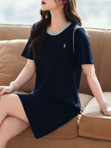 DAIXIANGFEIZI | Summer New Hot Selling Large Size Petite Short Sleeve Slimming Elegant Dress