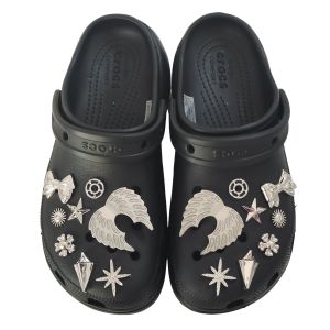 16Pcs Crocs Jibbitz Charms 3D Butterfly Knot Angel Wings Shoe Buckle Detachable Shoe Flower Decoration for Crocs