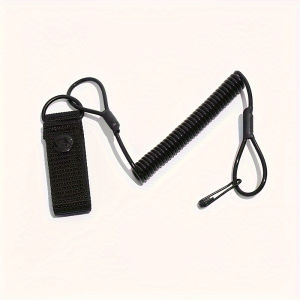 Retractable Coiled Safety Tool Lanyard Anti‑Lost Tool Tether with Snap Hook & Adjustable Wrist Belt Heavy‑Duty Anti‑Drop Strap