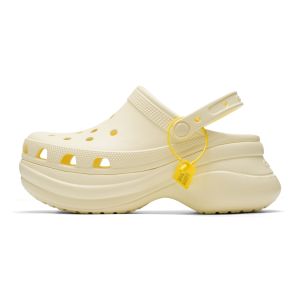 Giày Crocs Cổ Điển Kiểu Retro Little Whale Dành Cho Nữ Giày Sandal Tăng Chiều Cao Đế Dày 206302-7Cj Giày Đi Biển & Dã Ngoại