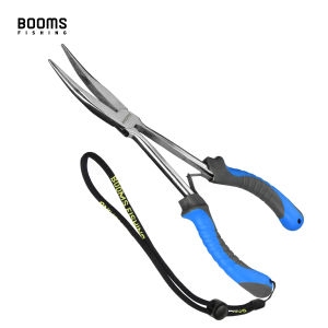 Booms Fishing F5 Hook Remover Long Nose Fishing Pliers 11 Inches Stainless steel Outdoor Fishing Tools Pliers With Rope