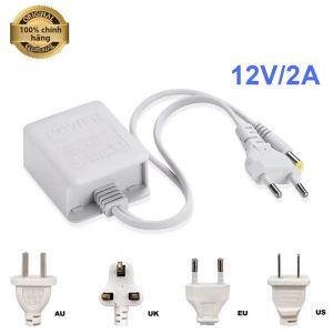 BESDER | Bộ Sạc Chuyển Đổi Nguồn AC 100-240V Sang DC 12V 2A Đa Năng Cho Camera An Ninh CCTV IP/AHD/Analog Với Phích Cắm EU/AU/UK/US