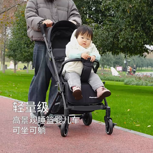 New Automatic Folding Baby Stroller Carbon Steel frame Lightweight & Foldable Infant Stroller