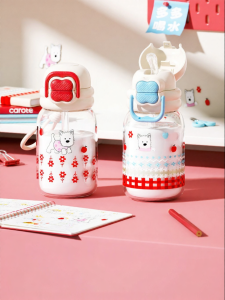 CAROTE | Borosilicate Glass Straw Cup Female High Appearance Cute Design