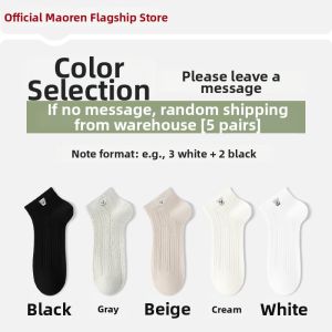 MiiOW | Cute Cartoon Bear Thin Breathable Sweat-absorbing Women Socks White Short
