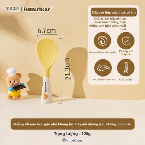 MODERN SWEETHOME | Bộ Dụng Cụ Nhà Bếp Muỗng Xúc Chống Dính Silicone và Muỗng Múc Súp