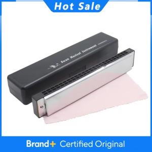 IRIN | Swan 24 Hole Harmonica C/D Key Harmonica Silver Mouth Organ Suitable For Music Enthusiasts Woodwind Instrument