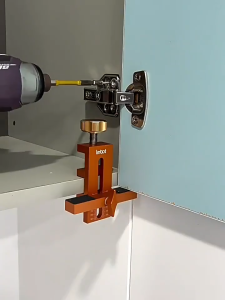Woodworking Cabinet Door Installation Jig Door Panel Installation Rebounding Device Drilling Tool 2 In 1 Quick Positioning Tool