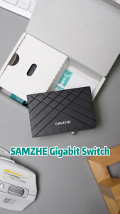 SAMZHE 1000Mbps Gigabit Network Switch Expansion 5 Ports Desktop RJ45 Ethernet Switch Splitter Adapter for Router LAN Hub Plug and Play