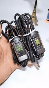 Cáp sạc 3 trong 1 sạc nhanh 100W có đèn báo tín hiệu dài 12m phù hợp cho Huawei Xiaomi Samsung Oppo IP || Mr Anh Store