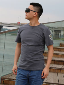 Mens Outdoor Breather Sweat Absorbing Military T-Shirt Seal Team Style