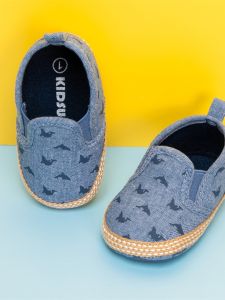 Baby Boy Casual Canvas Shoes Soft Sole Fashionable Low Top Breathable School Indoor Sneakers for 0-1 Year Old Infants