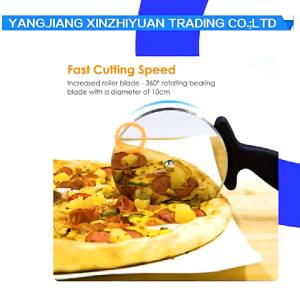 Pizza Cutter Roller Stainless Steel Pizza Cutter Wheel Pastry Knife Dough Roller Plastic Handle