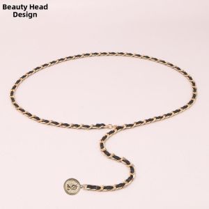 JIFANPAUL | Black Metal Fashionable Waist Chain