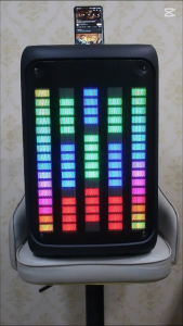 Bts.Shop BTS-1809 Double DJ singing speaker color LED charging party karaoke speaker With rechargeable mic