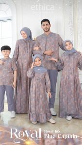 TERMURAH ROYAL 66 BLUE CAPTAIN BY ETHICA SARIMBIT KELUARGA LEBARAN HARI RAYA KEKINIAN TERBARU 2025 GAMIS DAN KOKO