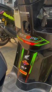 STIKER STRIPING PELINDUNG DASHBORD / TANKPAD / DECKPAD MOTOR SCOOPY STICKER SCOOPY 2017 2018 2019 MODEL 3
