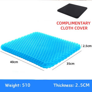 Car Gel Seat Cushion Breathable Cool Cooling Pad Pain Pressure Relief Universal Car Honeycomb Butt Pad Home Office Chair Cushion