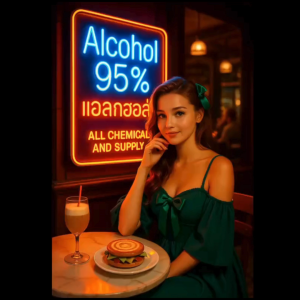 1L.แอลกอฮอล์ 95% Non-Food Grade พร้อมส่ง | Ethanol 95% สำหรับล้างคราบมัน ทำความสะอาด ขนาด 1 ลิตร