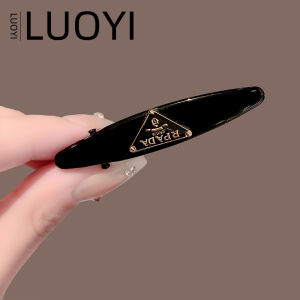 Elegant Black Triangle Hair Clip for Women Side Bangs BB Clip Hair Accessories Fashionable Stylish Hairpins Headwear