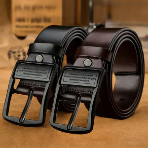 New Business Leisure Mens Alloy Square Pin Buckle Belts Male Famous Brand Luxury Designer Pu Leather Jeans Belts for Men