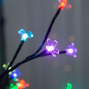 Đèn LED Trang Trí Hình Cành Hoa Anh Đào Màu Nâu Dùng Pin Tạo Không Khí Lãng Mạn Dùng Trong Nhà Và Ngoài Trời Trang Trí Bình Hoa
