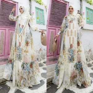 (2oN) ALYA LESIA PUSPITA Baju Gamis Set Syari Wanita Muslimah Leshia Series By Alya Syari. Nazra Sha