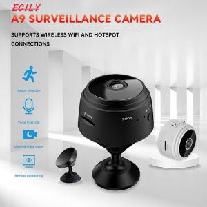 ECILY A9 WiFi Mini Camera HD 1080p Wireless Video Recorder Voice Recorder Security Monitoring Camera Smart Home For Infants And Pets