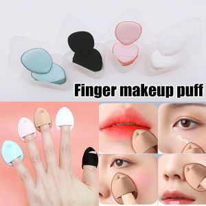 Mini Size Cosmetic Puff Finger Shape Thumb Air Cushion Sponge Concealer Highlighter Blender Undereye Makeup Puff Tools