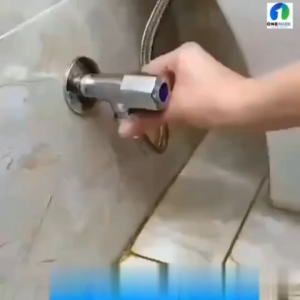 Van Nước tăng áp Inox 2 cổng xả có điều khiển (xanh) riêng biệt dạng vòi chia nước - đầu ra 21mm