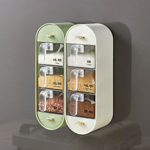 Wall Mounted No Drilling Seasoning Containers