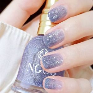 Blueberry Ice Shake Nail Polish Long-lasting Shiny Fragile Diamond Fast-drying Large Capacity Non-peel off Colorful Nail Polish