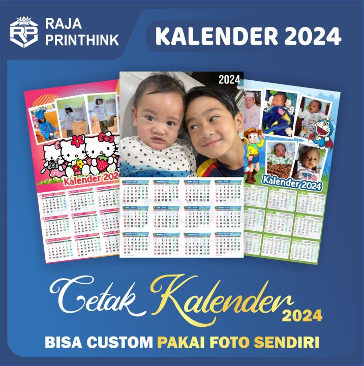 Kalender 2024 Custom Pakai Foto / Cetak Kalender 2024 Custom Unik ...