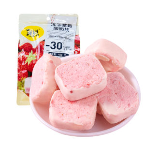 Probiotic Strawberry Yogurt Blocks Dried Fruit Snacks Mix Bag Healthy Treats from Fujian China Net Content 45g Frozen Dry Process