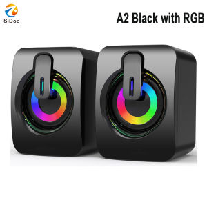 Computer Speaker Stereo Sound With Microphone 3.5mm AUX Home Office PC Speaker for Macbook Desktop Notebook Computer Loudspeaker