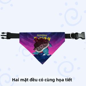 HanWei | Khăn Dính Nước Bọt Cho Thú Cưng Pokémon Gigantamax Pikachu Eevee Gengar Charizard