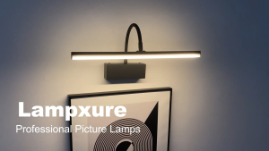 LUCKYLED Rechargeable LED Wall Lamp Lampu Dinding 360° Adjustable Arm 40cm Dimming Lampu dinding bateri