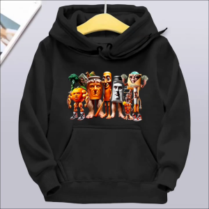 Atasan Sweater Hoodie Kekinian Untuk Anak Laki Perempuan Motif Tung Tung Sahur Viral 4 - 12 Tahun