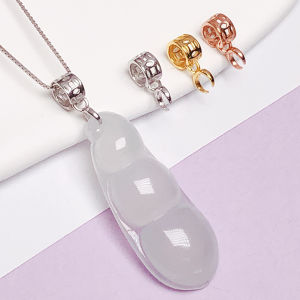 18K Gold Plated 925 เงินสเตอร์ลิงLotus Seedจี้ ตะขอเกี่ยว Jadeite Dropต่างหูแฟชั่นเครื่องประดับอุปกรณ์จัดส่งฟรี