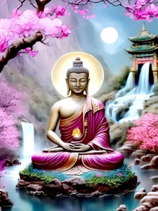 Oil Painting By Number Buddha Full Number Drawing Canvas Pictures By Numbers Home Decor Large Size