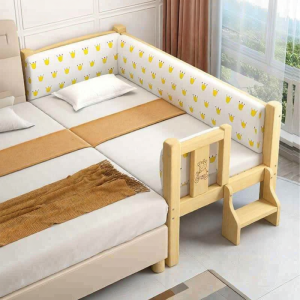 TENGYAGAO | Solid Wood Children Bed with Guardrails