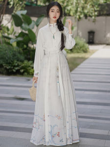 Original Floral Bird Commuter Womens Hanfu Set Daily Commuting 2025 New Style Ma Face Summer Skirt