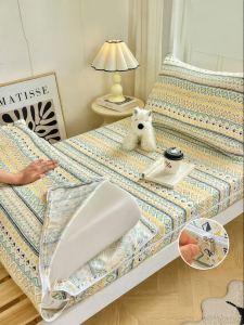 SHAYA | Natural Cotton Traditional Cloth Student Dormitory Mattress Protector 90x190cm Single Bed