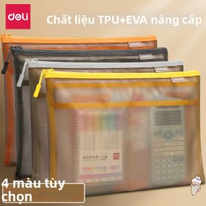 deli | Bìa Thư Mục Đa Lớp Chống Nước Trong Suốt