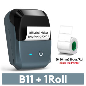B11 Portable Thermal Printer Label Adhesive Sticker Printer Labeling Machine DIY 20-50mm Labels for Office Home Similar B1/B21