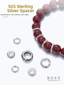 BOYU | Silver Handmade Diy Accessories Making Materials Spacers Beads For Bracelets
