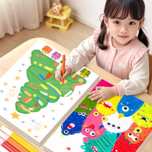 Rainbow Point Color Scratch Art Children's DIY Handcraft Doodle Paper Postcard Educational Toys Gifts Creative DIY Sand Painting