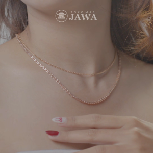 Kalung Emas Polos Srudel Gold  Kadar 10K Toko Mas Jawa