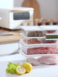[SG] IMP House Stackable Food Storage Box with Lid Fridge Storage Box 270ml/450ml/650ml/1000ml1300ml/2100ml PET