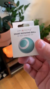 Mainan Bola Kucing Anjing Bola Pintar Listrik USB Rechargeable Interaktif Otomatis LED